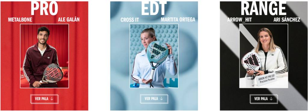 Ale Galán, Martita Ortega y Ari Sánchez ya tienen sus nuevas palas adidas Pro EDT