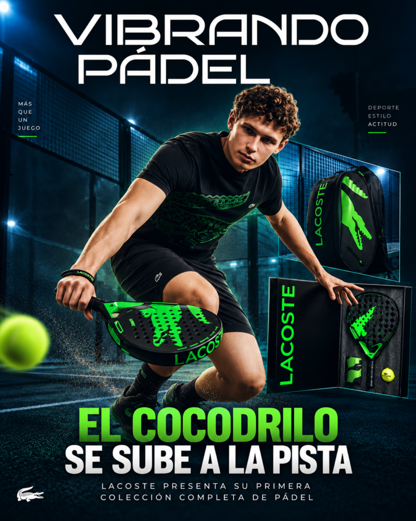 Lacoste entra en el padel con L.MAX y L.SOFT, sus primeras palas junto a Tecnifibre