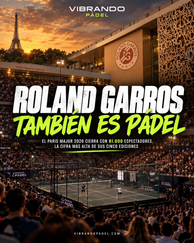 Roland Garros bate récord de público en el Paris Major 2026: 81.000 espectadores